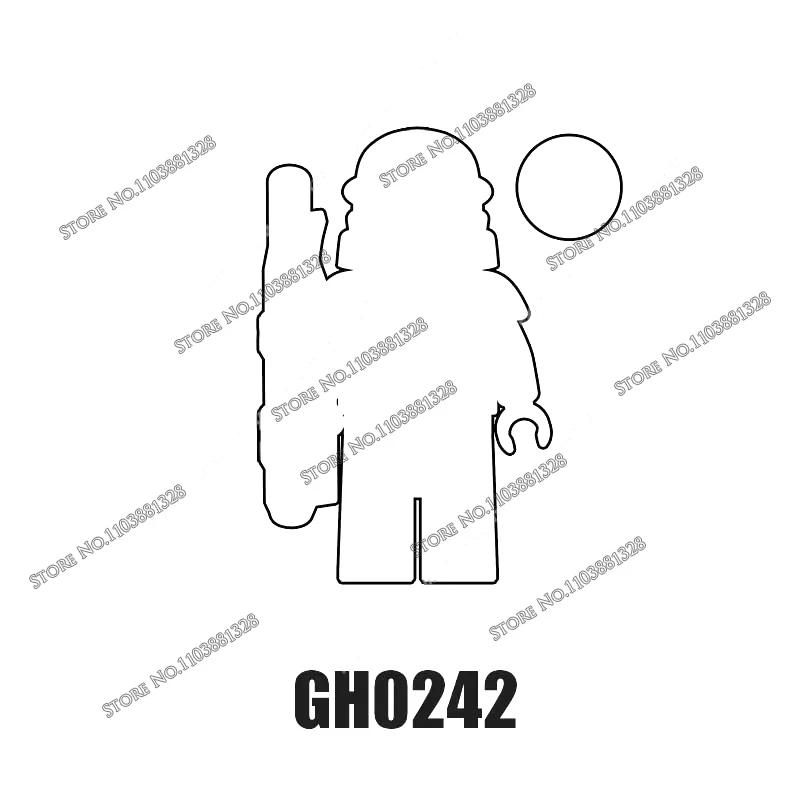 Фото G0131 Экшн-мини-фигурки, кирпичи, строительные блоки из фильмов, полный спектр продуктов GH0239 GH0240 GH0241 GH0242 GH0243, подарочные игрушки №4