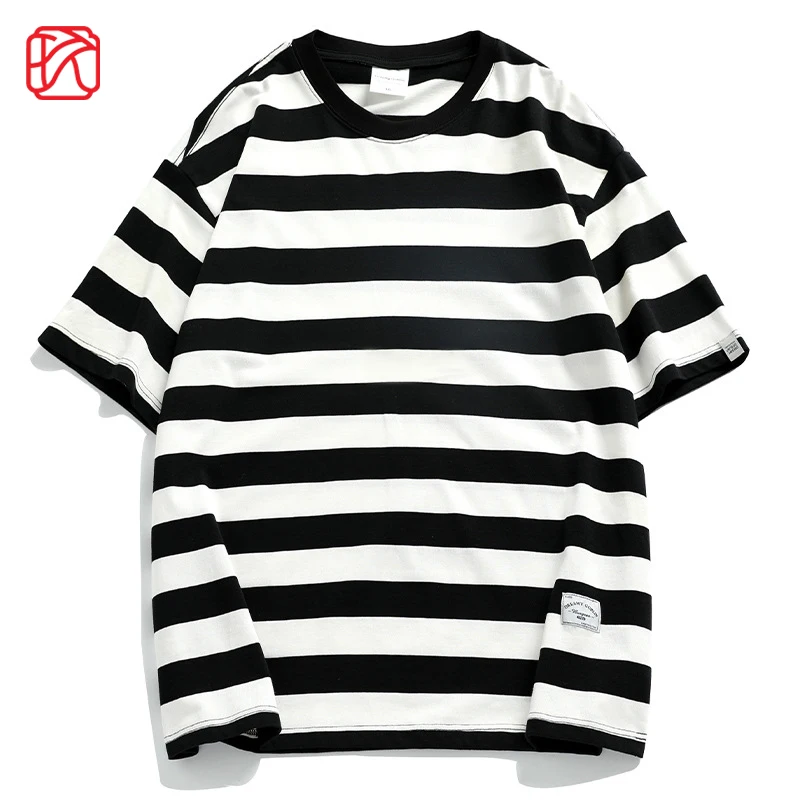 

Футболка мужская оверсайз в винтажном стиле, с круглым вырезом