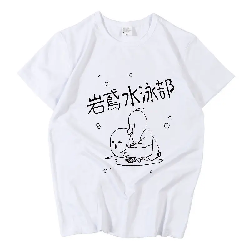 Футболка с коротким рукавом для мужчин и женщин летняя одежда плавания рисунком