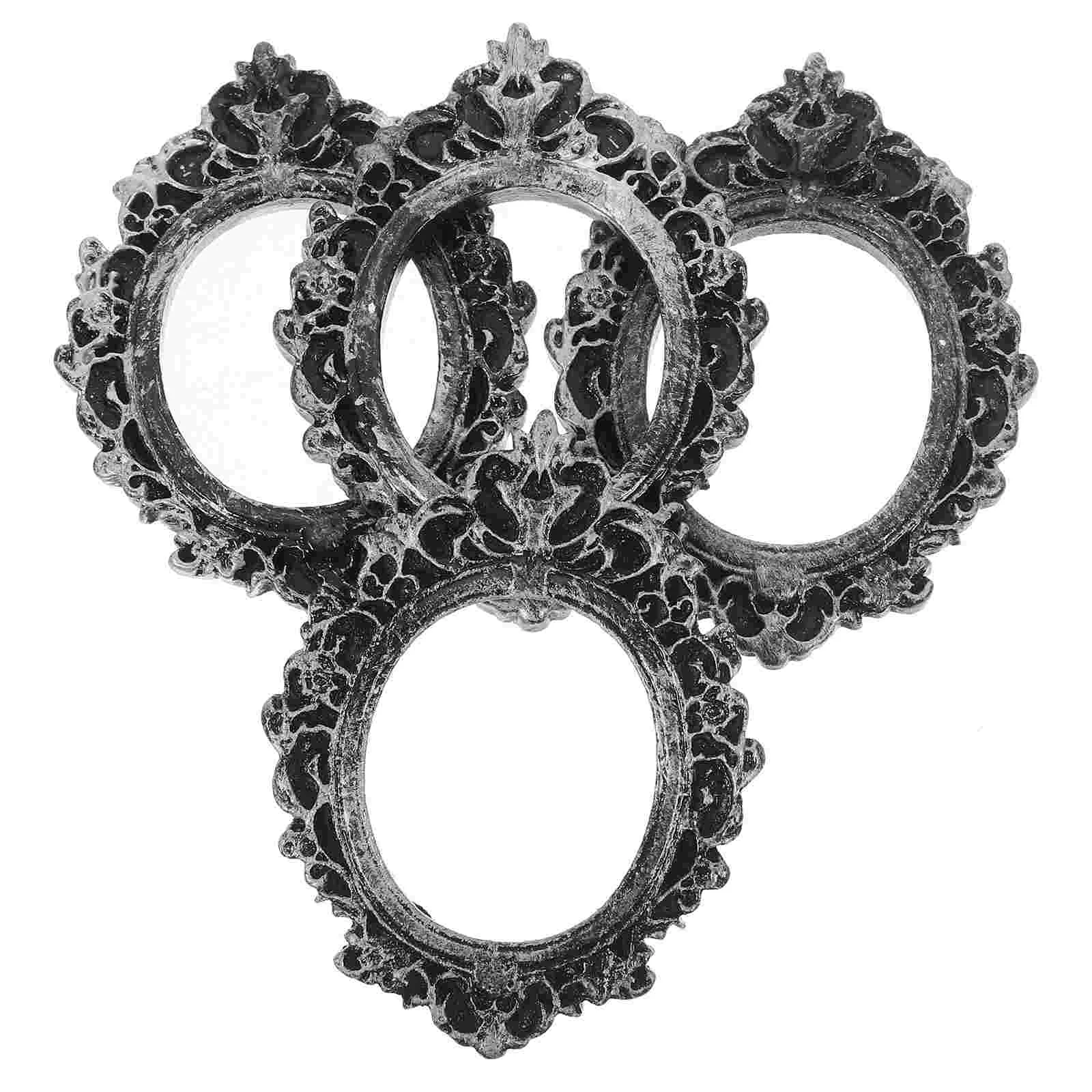 4 шт. ретро фоторамка уникальная двойная маленькая золотая рамка для фотографий