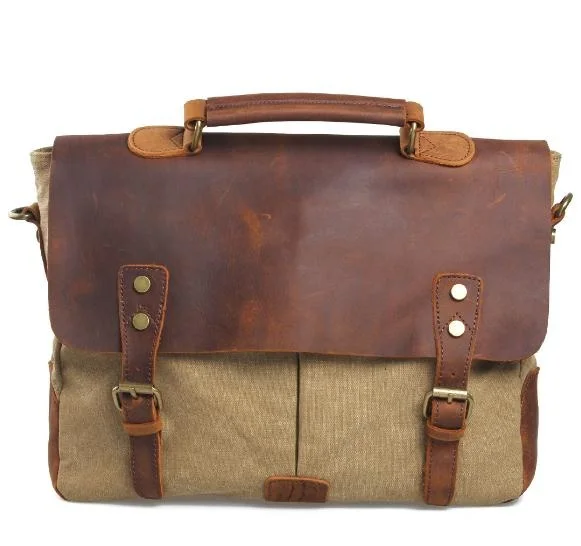 

Free Shipping,Brand casual men cowhide handbag.leather style briefcase,quality canvas bag,vintage briefcase.sales.gift