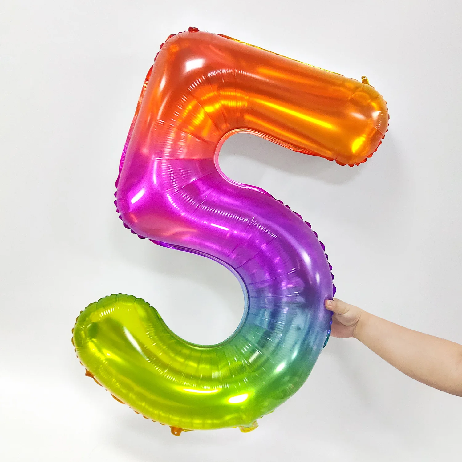 

1Pcs 40inch New Rainbow Number Foil Balloon Happy Birthday Wedding Party Decoration Adult Color Disco Balloon Child Gift