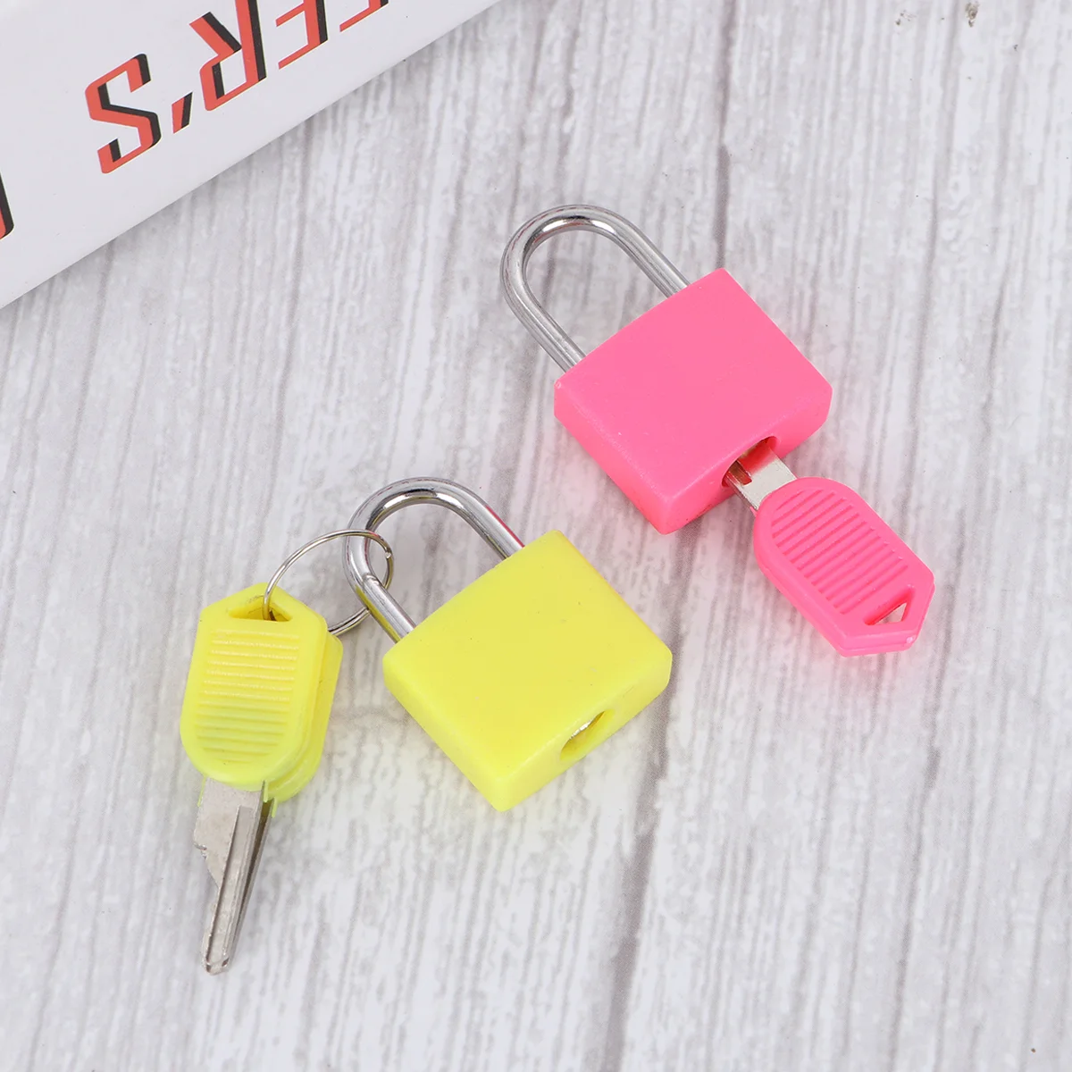 

7 Pcs Heavy Duty Wallet Alloy Padlock Colorful Purse Toolbox Locks Keyed Padlocks Suitcase Locks Drawer