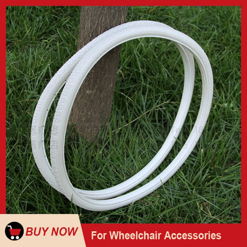 Wheelchair Accessories Tire 16 20 22 24 Inch Outer Tire Solid Tire 20x1 3/8 22x1 3/8 24x1 3/8 16x1.75 Non-pneumatic Rear Wheel