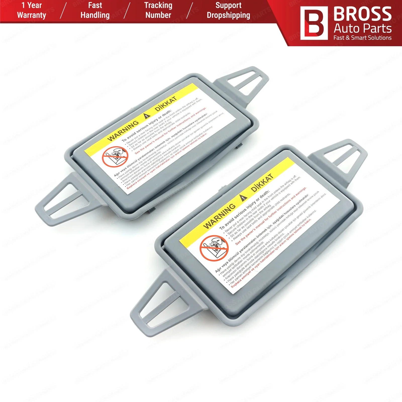 Bross BDP182 2 шт. солнцезащитный козырек Макияж косметическое зеркало Покрытие серый