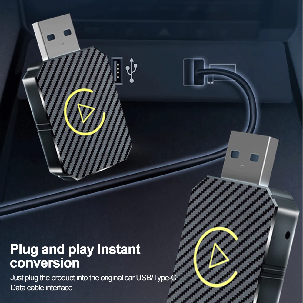 2 в 1 беспроводной адаптер Carplay для Apple iOS Android Авто Smart USB Plug and Play Havel Kia Volvo Audi MG VW Hyundai