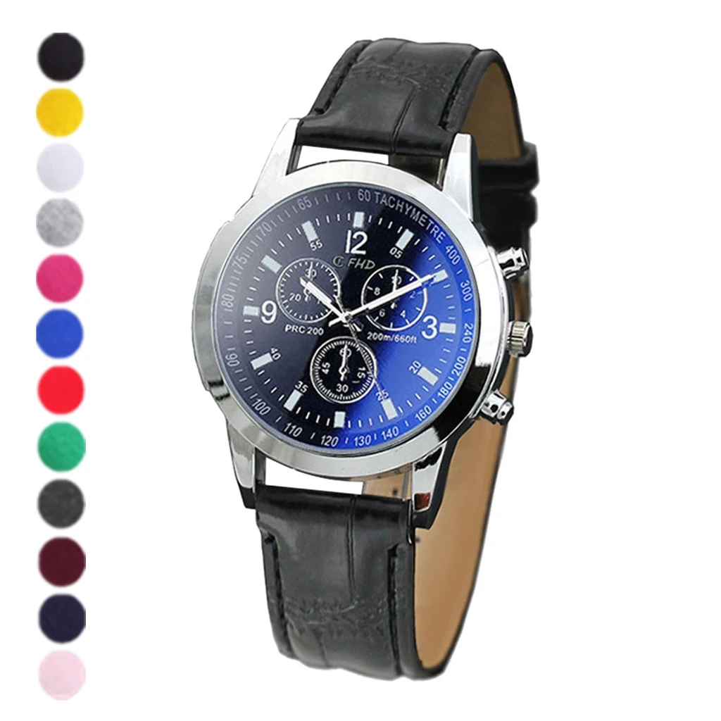 

Часы мужские механические кварцевые с кожаным ремешком, автоматические