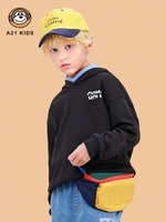 a21 boys clothes casual hooded sweater spring and autumn knitted loose top long sleeved sports warm foreign jacket hoodie