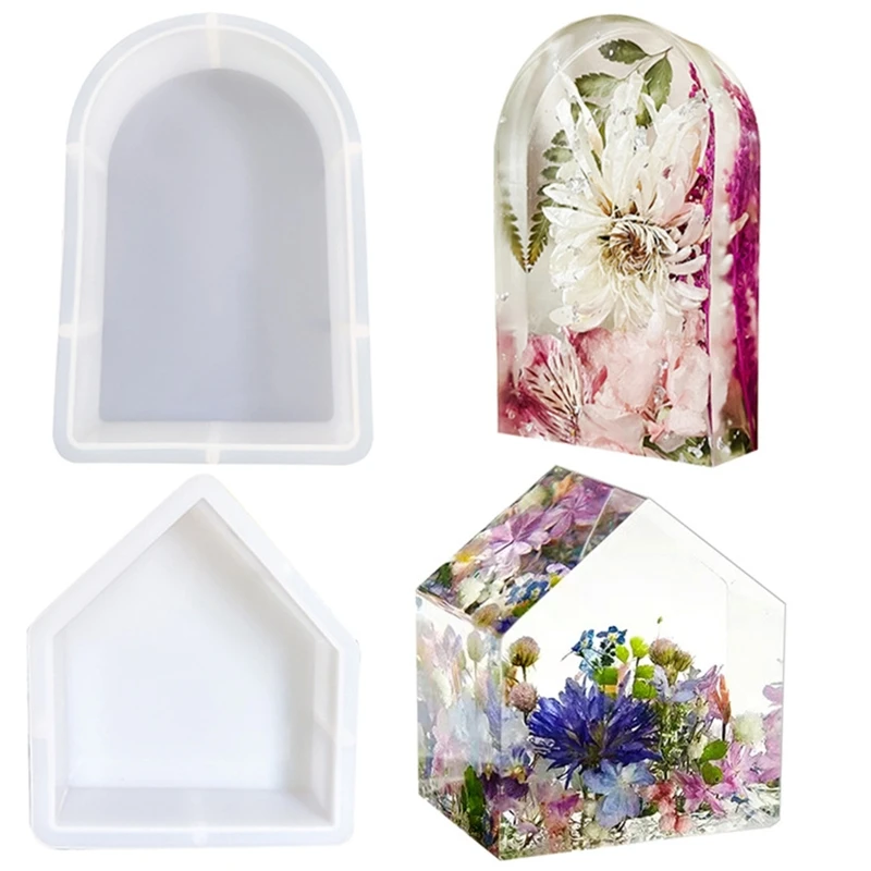 Силиконовые формы в форме дома арки для литья смолы эпоксидные домашнего