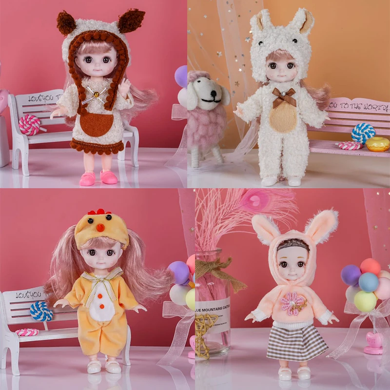 Костюм принцессы шарнирный с крыльями ангела и улыбающимся лицом 1/12 шарнирная