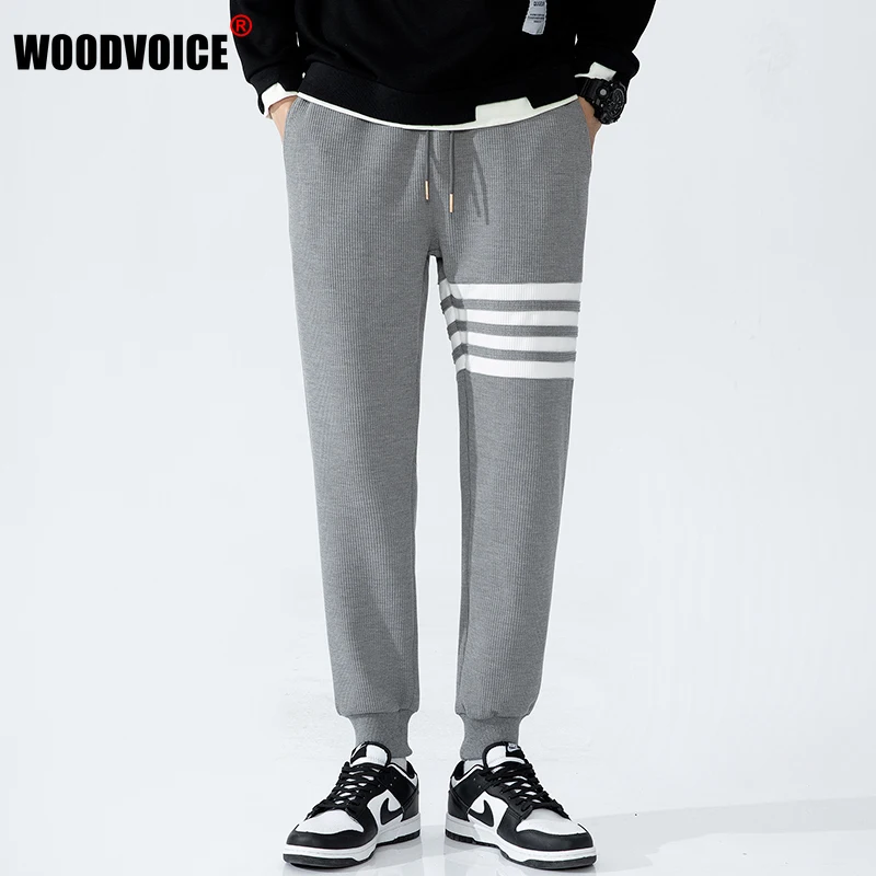 

Men's Casual Sweatpants Men Basic Trousers Tracksuit Side Stripe Loose Breathable Sportswear Track Pants Jogger Pants Golf Pants