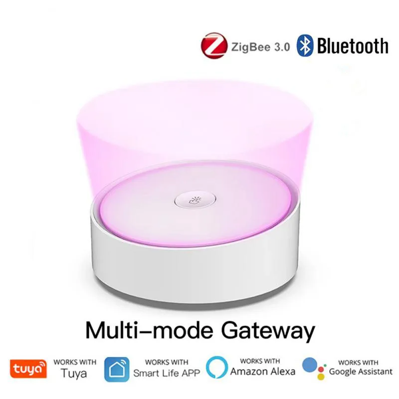 

Сетчатый мост ZigBee Gateway, многорежимный хаб с Wi-Fi, Bluetooth, работает с приложением Tuya Smart Life, Голосовое управление через Alexa Google Home