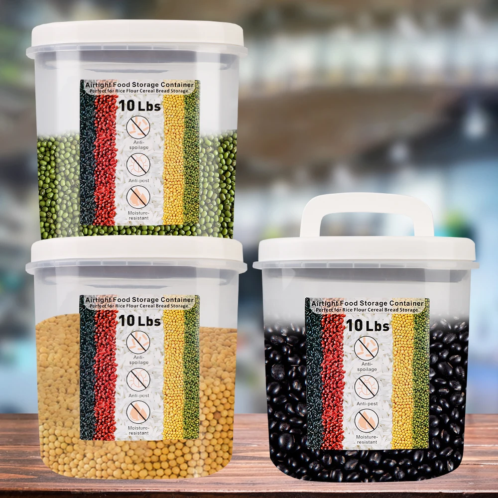 

Insect-Proof Moisture-Proof Sealed Jar 5KG Pet Dog Food Store Box Kitchen Food Storage Box Rice Bucket Cereals Bucket