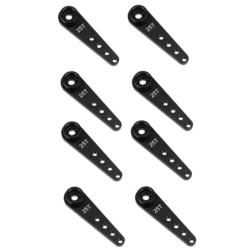 

8 шт. 37 мм 25T металлический удлинитель рулевого сервопривода рулевой гудок для радиоуправляемого автомобиля, цвет черный