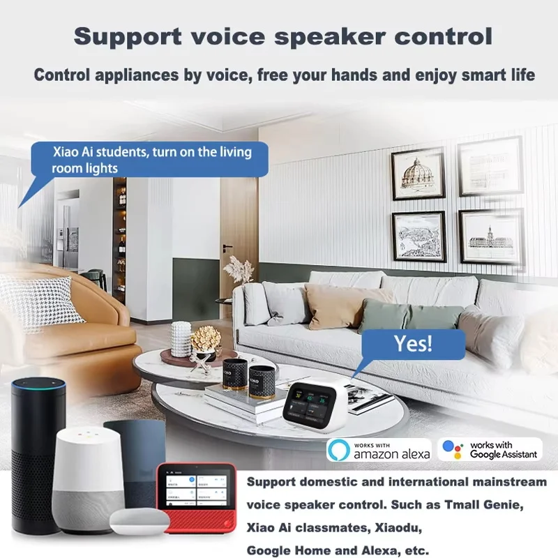 Умный мини-переключатель Wi-Fi AC110V 220V 2-сторонний светодиодный модуль