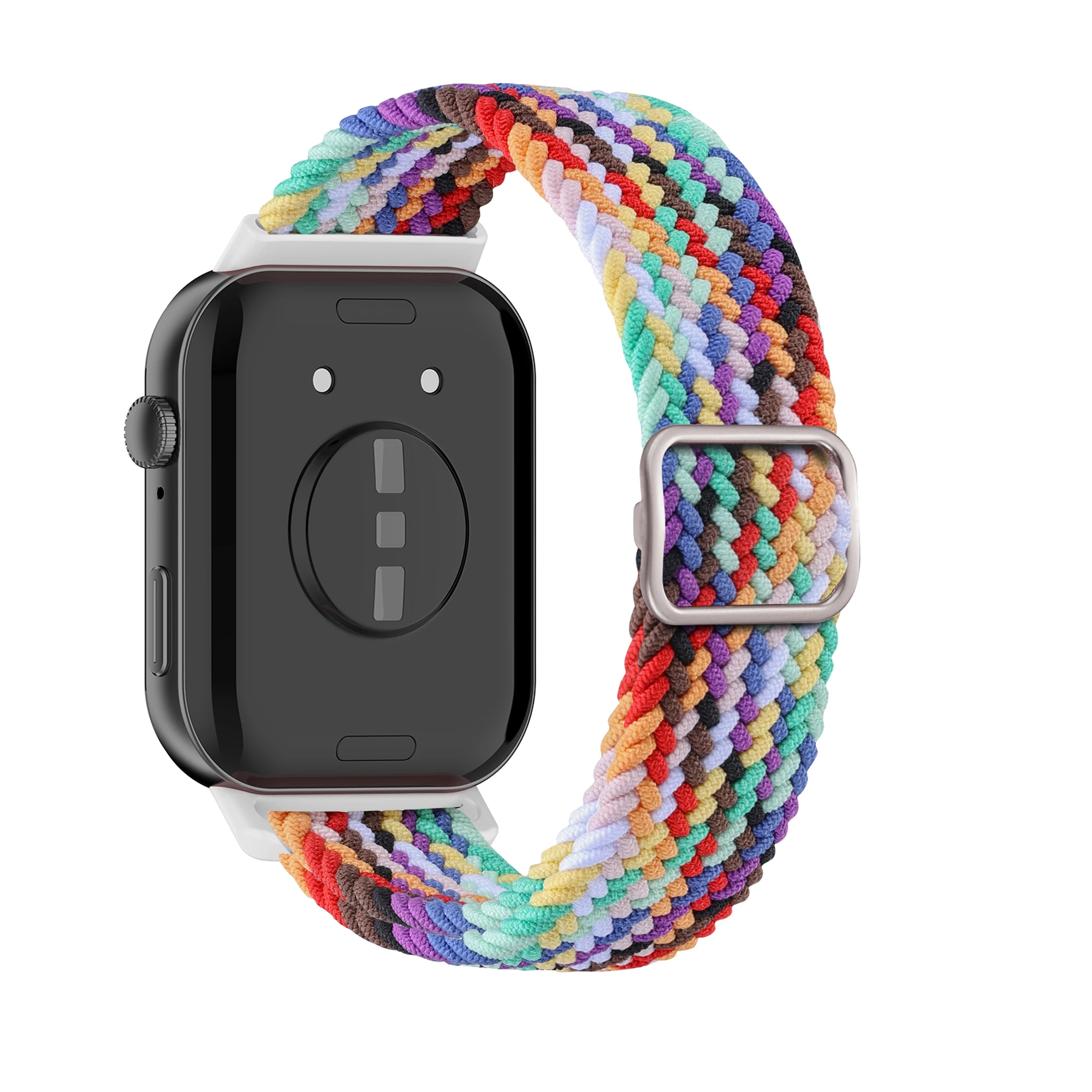 Фото Плетеный ремешок Solo Loop для часов Huawei Fit 4, аксессуары, регулируемый спортивный нейлоновый сменный браслет huawei fit 3 4 pro Band №5