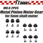 Шестерня TTHOBBY с дистанционным управлением, 2 шт., металлическая Шестерня M0.6, 5 мм, двигатели вала, шестерни, стальные шестерни 17T-28T 110, бесщеточная, матовая радиоуправляемая модель автомобиля