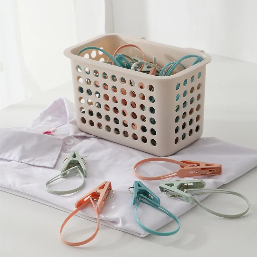 24 шт. зажимов-крючков для белья, бытовая и дорожная ветрозащитная сушилка для одежды, носков и нижнего белья (art.: 3920dafaea243) - 3920dafaea243