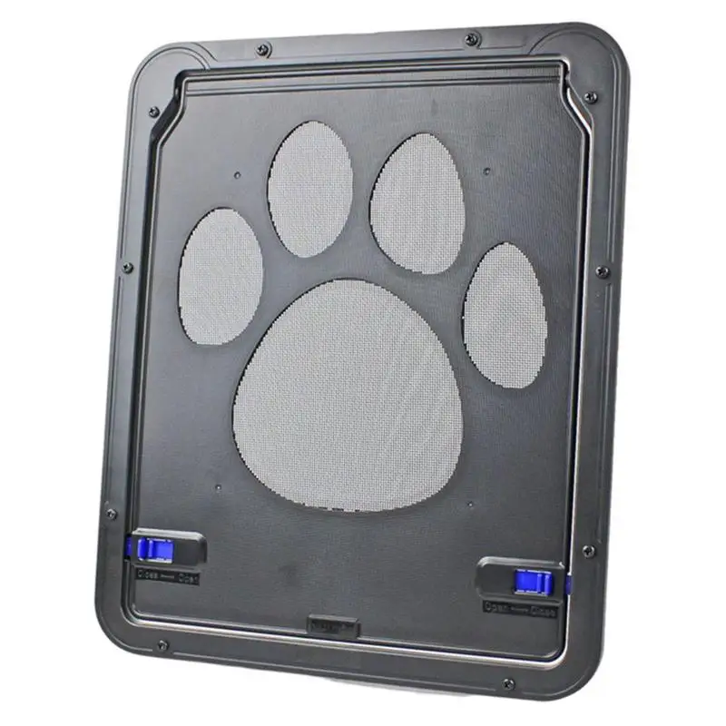 

Cat Screen Door Heat Proof Magnet Positioning Flap Door For Wall Small Dog Gate With Paw Print Screen Window Noise Reduction
