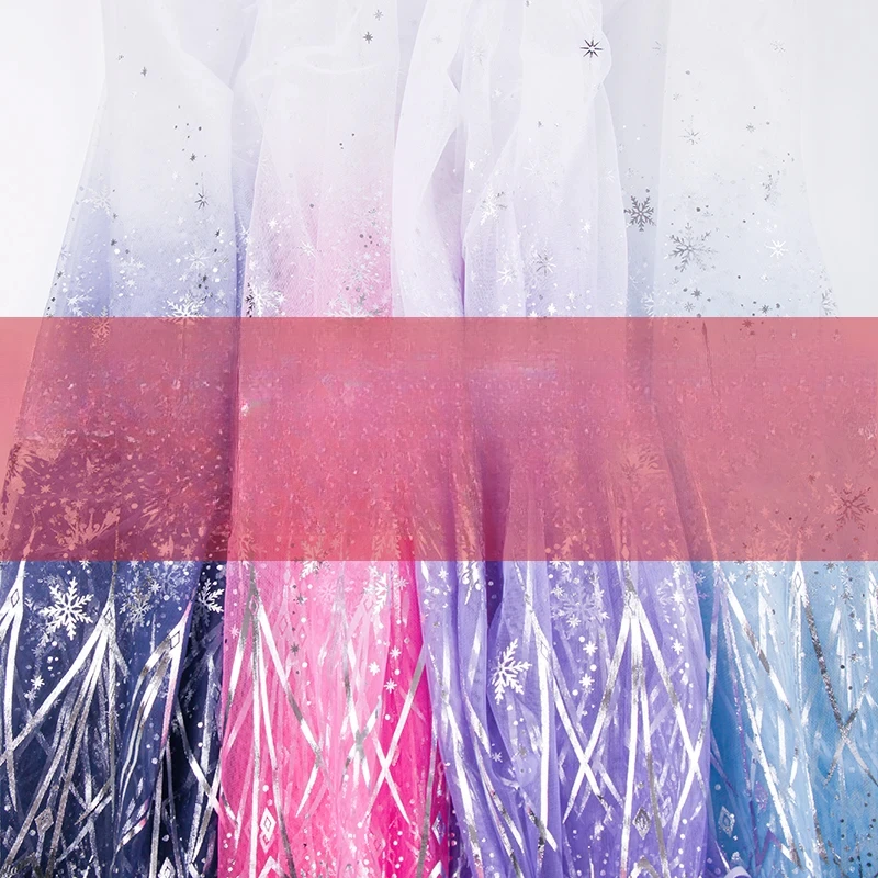 Градиентная сетка прозрачная пряжа гладильная кукольные платья платье