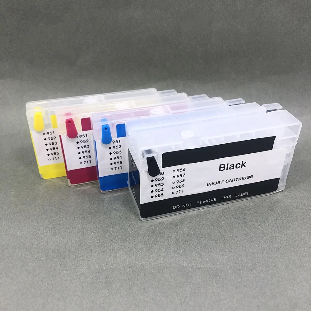 

955XL Empty Refillable Ink Cartridge for HP 955 for OfficeJet Pro 7720/7730/7740/8210/8218/8710/8715/8718/8720/8725/8728/8730