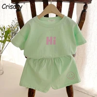 criscky clothes for girls summer toddler girls clothes 2pcs kids clothing for girls tracksuit suit for girls children clothing