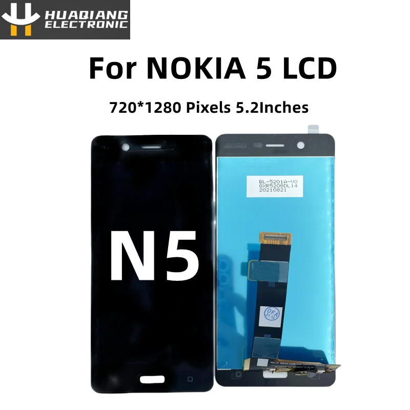 

100% Original LCD Display Touch Screen Digitizer Assembly Replacement Repair Parts For Nokia N5 TA-1053 TA-1024 TA-1044 TA-1027