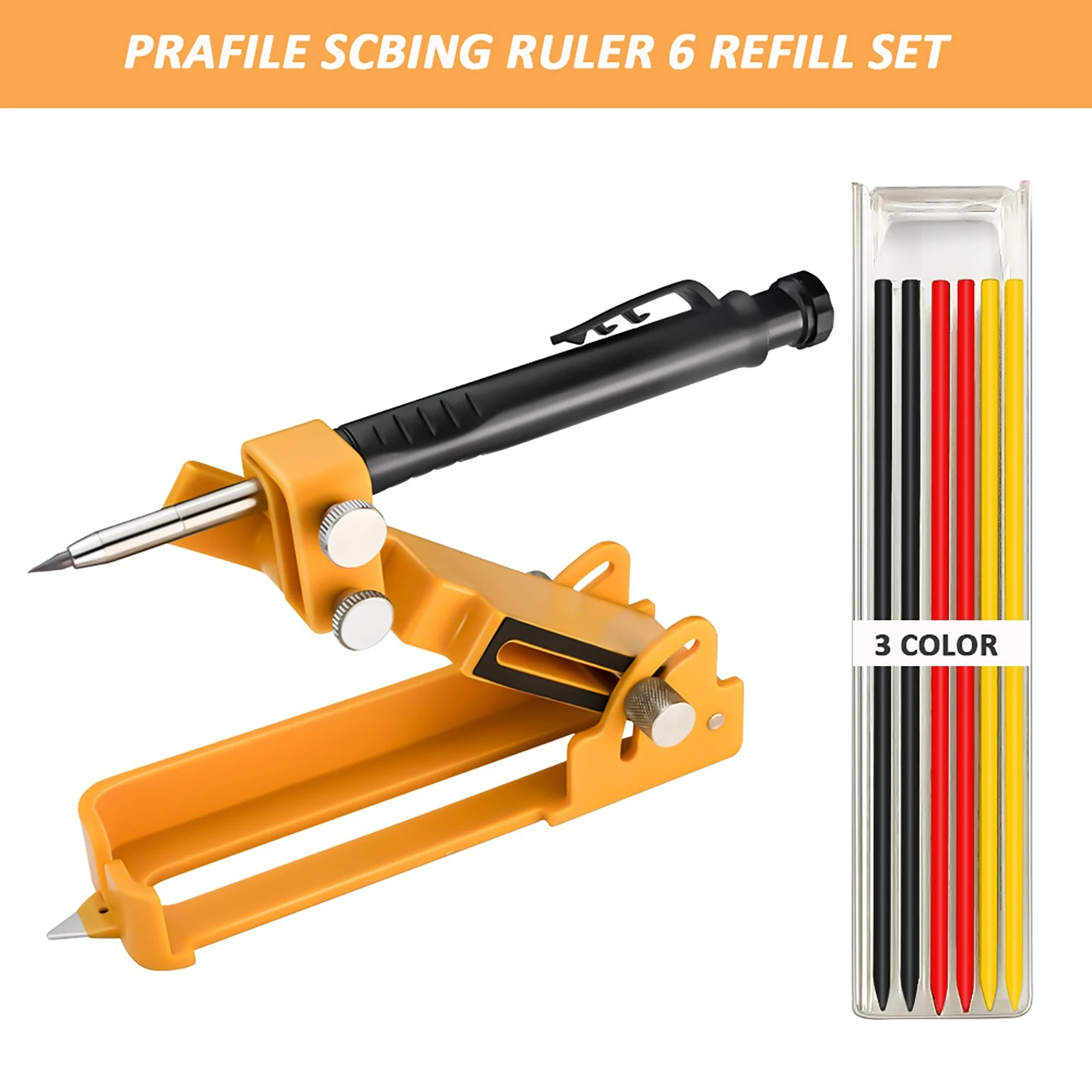 

Multi-function Scribing Tool Woodworking Adjustable Marking Tool Scribing Tool Profile Scribing Ruler Planning Contour Gauge