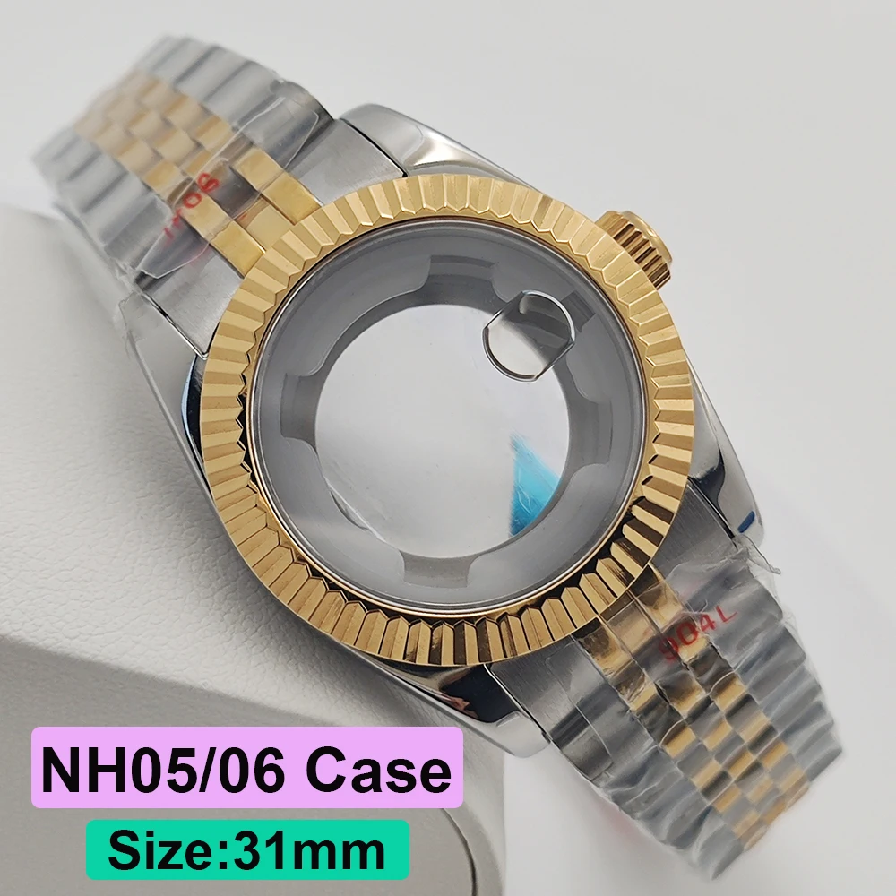 Часы для женщин S Logo 24,5 мм NH05 римские цифры жемчужный циферблат NH05 механизм зеленые светящиеся часы модификация аксессуары (art.: 3920d4bd63707) - 3920d4bd63707