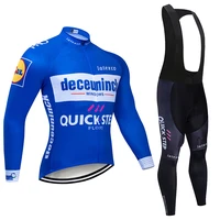 quick step cycling jersey sets 2022 mens cycling clothing summer long sleeve mtb bike suit bicycle bike clothes ropa ciclismo