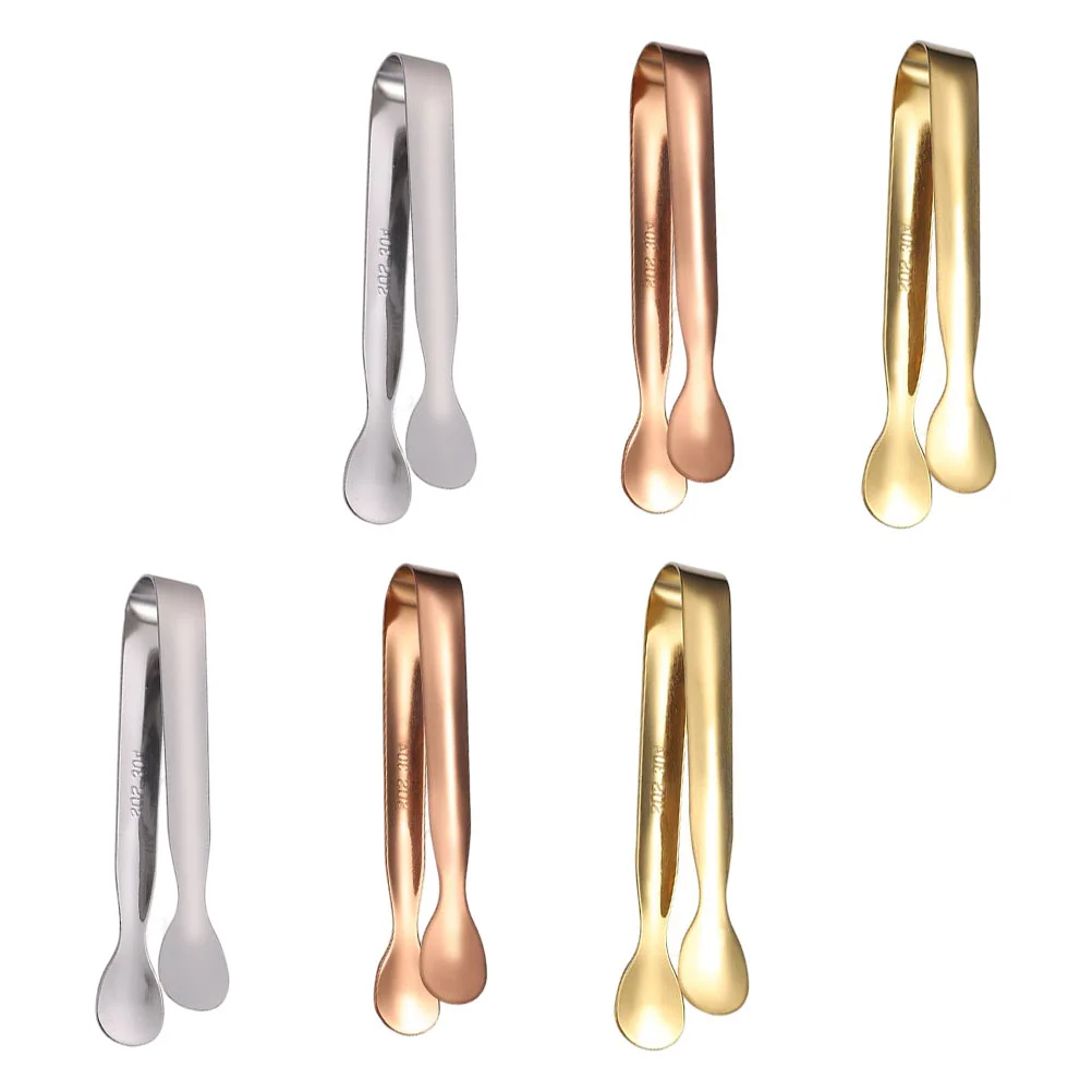 

Tongs Tong Clips Cube Ice Fruit Restaurant Towel Sugar Thicken Metal Bread Vegetable Multi Kitchen Safe Meat Appetizers Mini