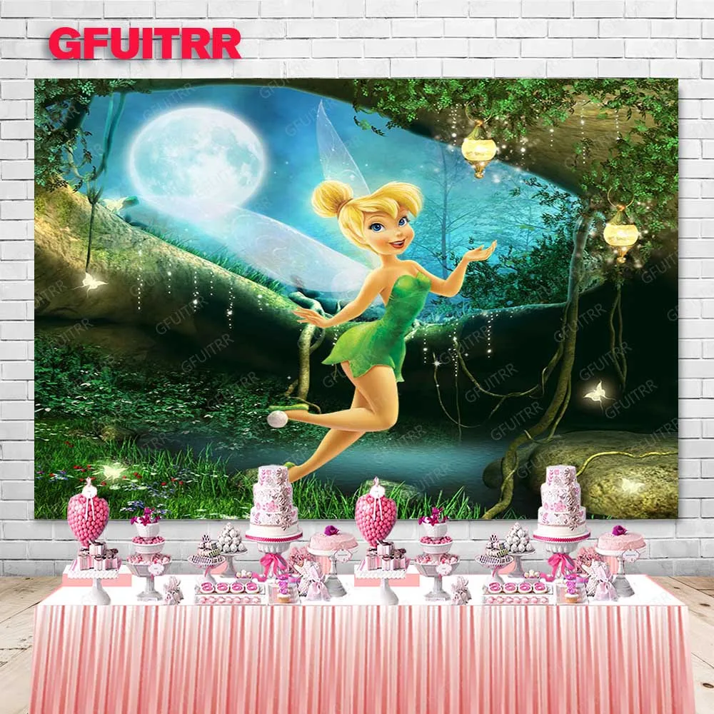 Фон для фотосъемки с изображением колокольчика летающего эльфа