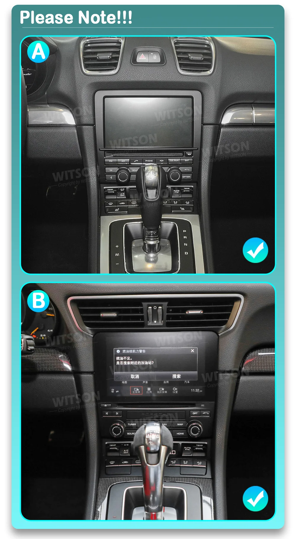 Фото 8.4'' автомобильная магнитола без DVD на Android 14 для Porsche Cayman Boxster 718 911 918 981 997, мультимедийная система с Carplay, 4G, Wi-Fi, GPS №2