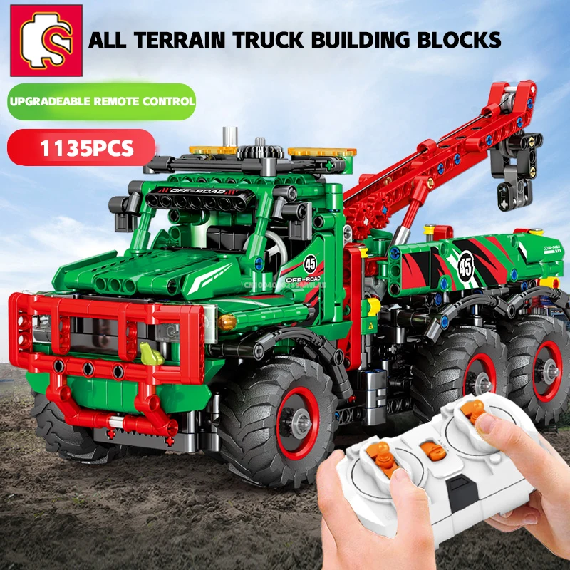 

SEMBO Technical All Terrain Truck Remote Control Building Blocks Heavy Duty City Engineering Vehicle Bricks Construction Toys