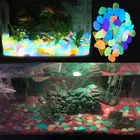 50 шт. Люминесцентная галька для внешней садовой дорожки, внутреннего дворика, украшение для дома, аквариум, светящиеся камни, камни