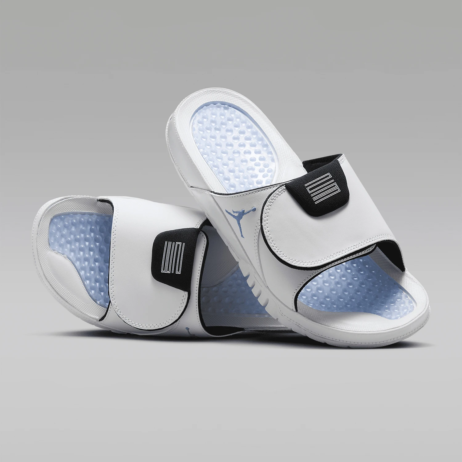 Фото Оригинальные мужские повседневные тапочки Nike JORDAN, износостойкие, дышащие, модель FN2452-104. №3
