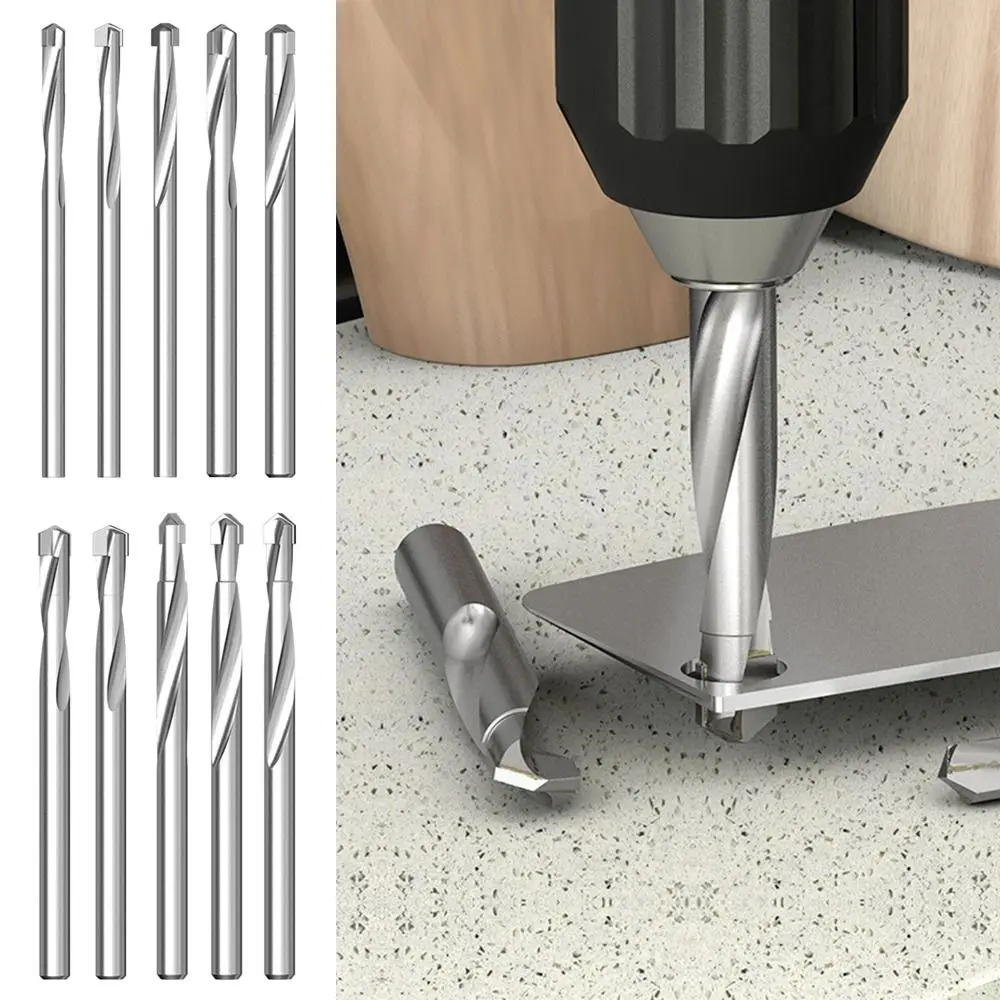 

3-9mm Carbide Alloy Drill Tungsten Steel Twist Drill Bit Wood Metal Hole Cutter For CNC Lathe Machine Drilling Tools Parts