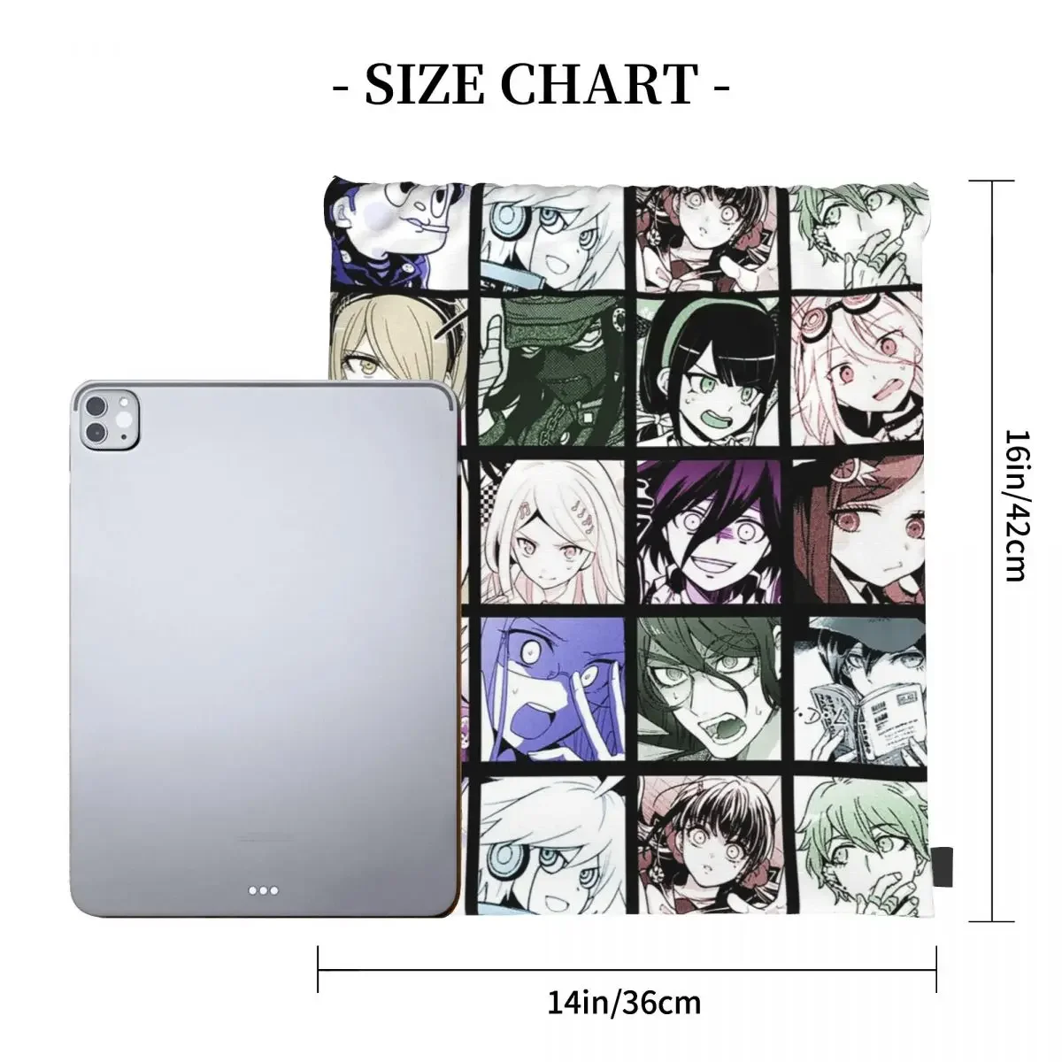 DRV3 манга (цветные) рюкзаки сумки на шнурке сумка с карманами спортивная для книг