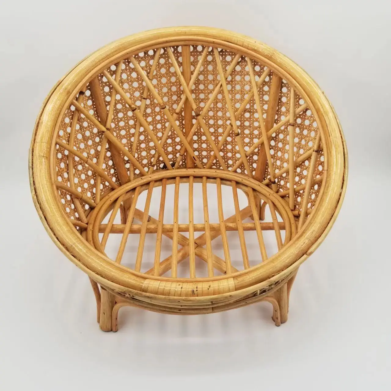 Newborn Photography Props Baby Chair Crib Rattan Retro Crafts Firm Baby Small Furniture Photo Studio Photography Accessories