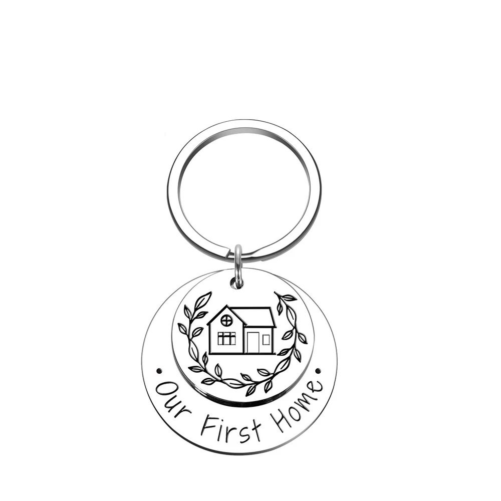 

2023 New Our First Home Gift Keychain New Home Housewarming Gift New Homeowner Moving House Keychain Jewelry Gift