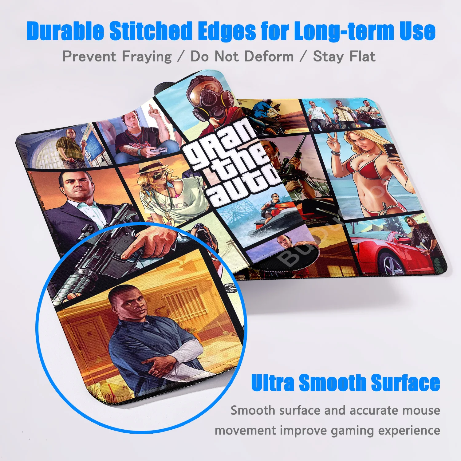 Игровой резиновый коврик XXL HD Настольный для клавиатуры компьютера большой