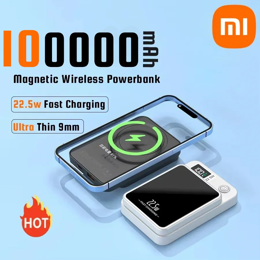 Xiaomi 2024. Новый 100000 Беспроводной внешний аккумулятор mAh ...