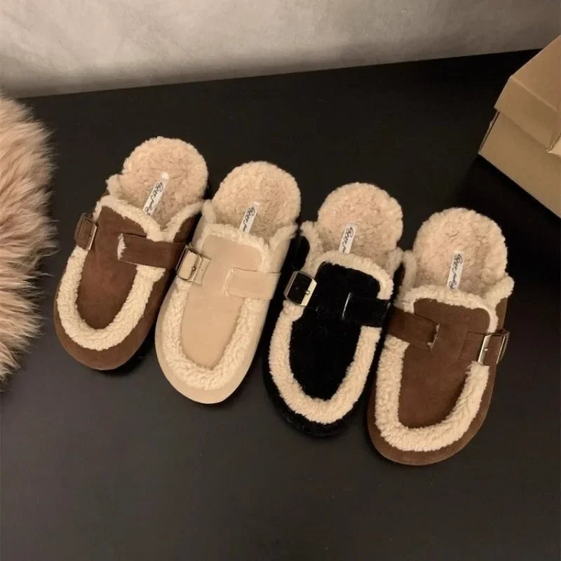 Женские хлопковые тапочки Baotou на толстой подошве мягкие легкие нескользящие