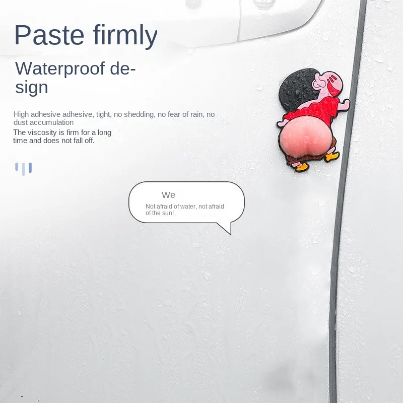 2 шт. Crayon Shin-chan Guard Anti Chafing протектор автомобильной двери стык бампер рельефный