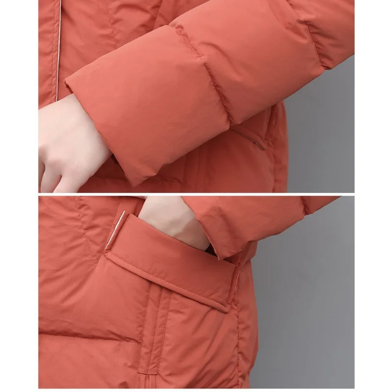 Cotton-padded Women 2023 New Winter Long Down Cotton-padded Jacket Korean Version of Loose Hooded Padded Cotton-padded Jacket