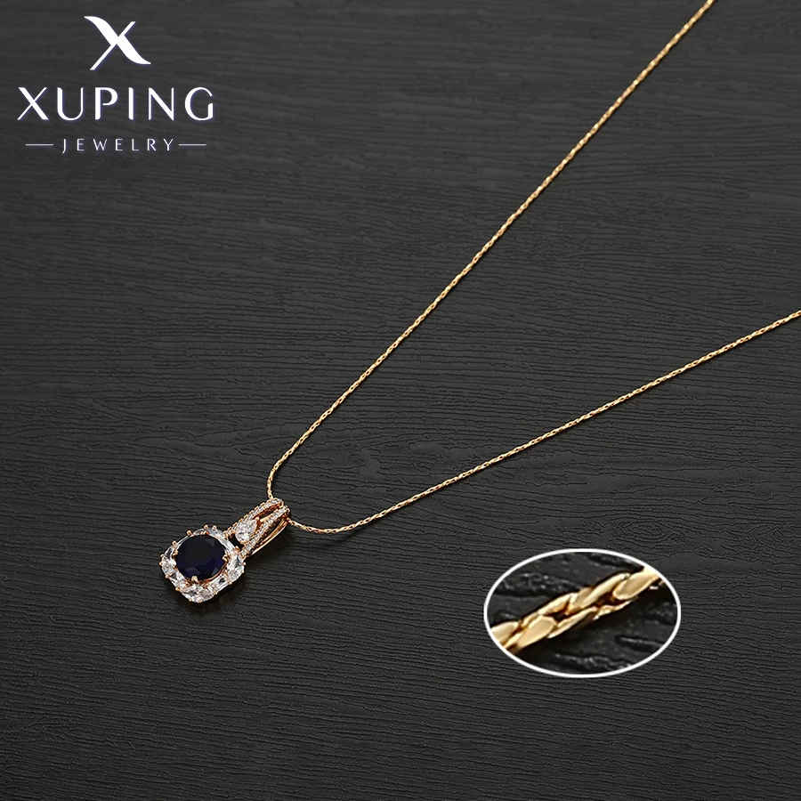 Ювелирные изделия Xuping Новое поступление квадратное ожерелье с подвеской