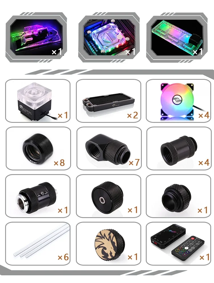 BYKSKI Акриловая плата Решение канала водяного охлаждения для ASUS ROG Z11 Корпус /