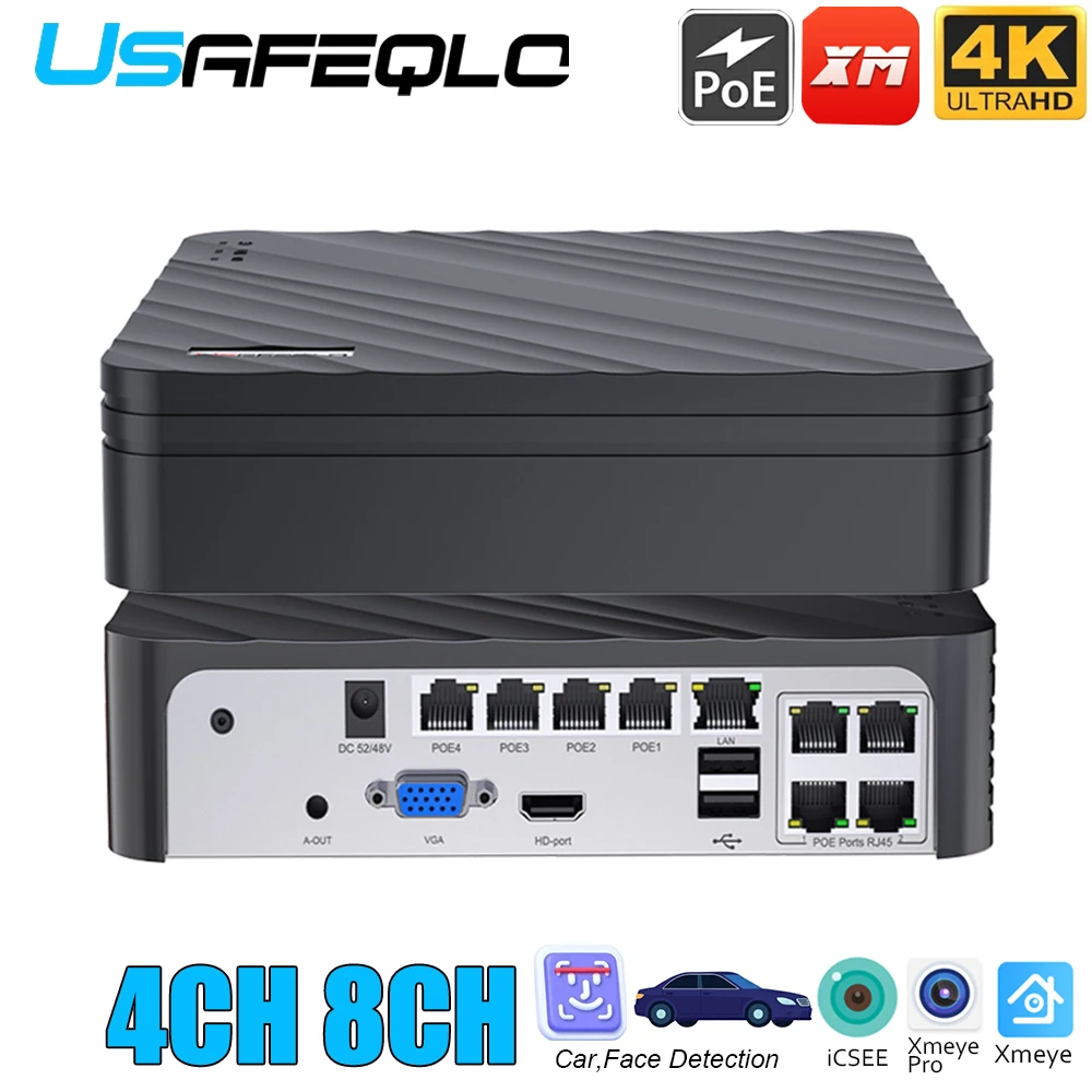 

Сетевой видеорегистратор USAFEQLO 40X04/08HE PoE