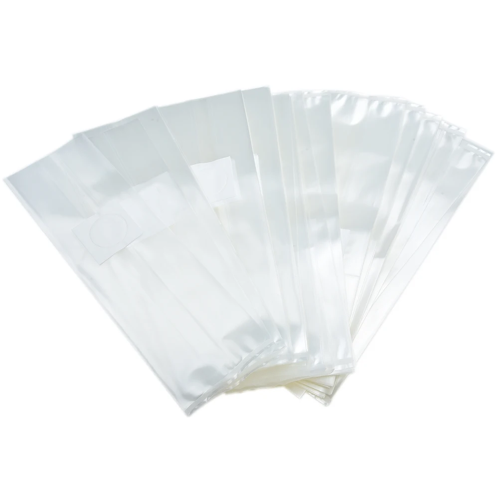 

50 PCS PVC Mushroom Spawn Grow Bag Substrate High Temp Pre Sealable For Mushrooms Fungus Grains High Temperature Resistance