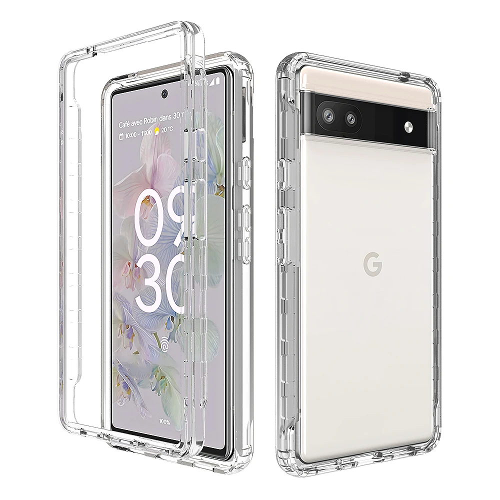 

Case For Google Pixel 6A / Pixel 6 Pro / Pixel 5A 4A 4 XL Body Protection Rugged Shockproof Clear Bumper Cover